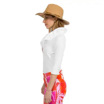 Josey Ruffle Neck Top