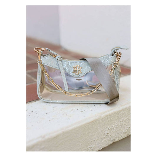 Cassidy Clear Crossbody METALLIC GRAY