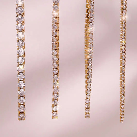 Rhinestone Tennis Necklace (3mm)