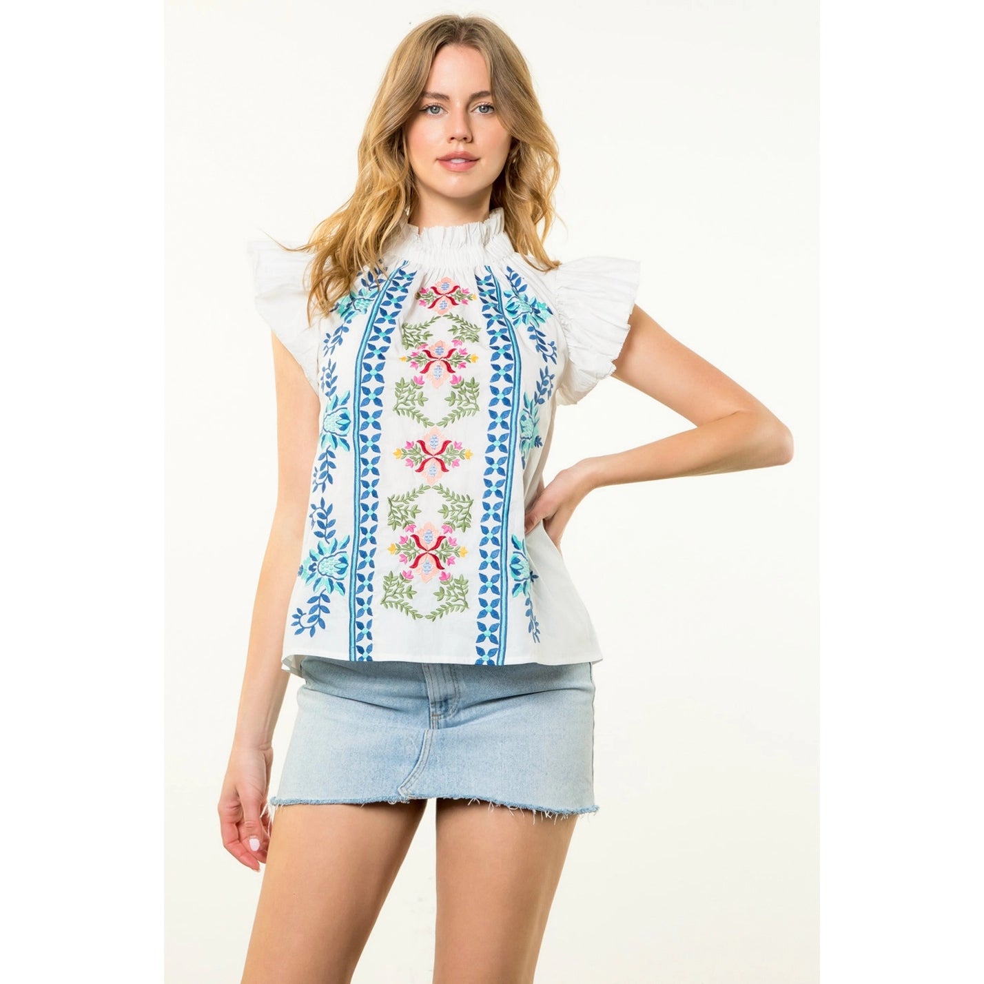 Maria Flutter Sleeve Top