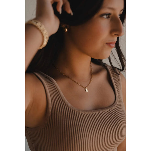 By Grace Mini Tag Necklace | Christian Jewelry