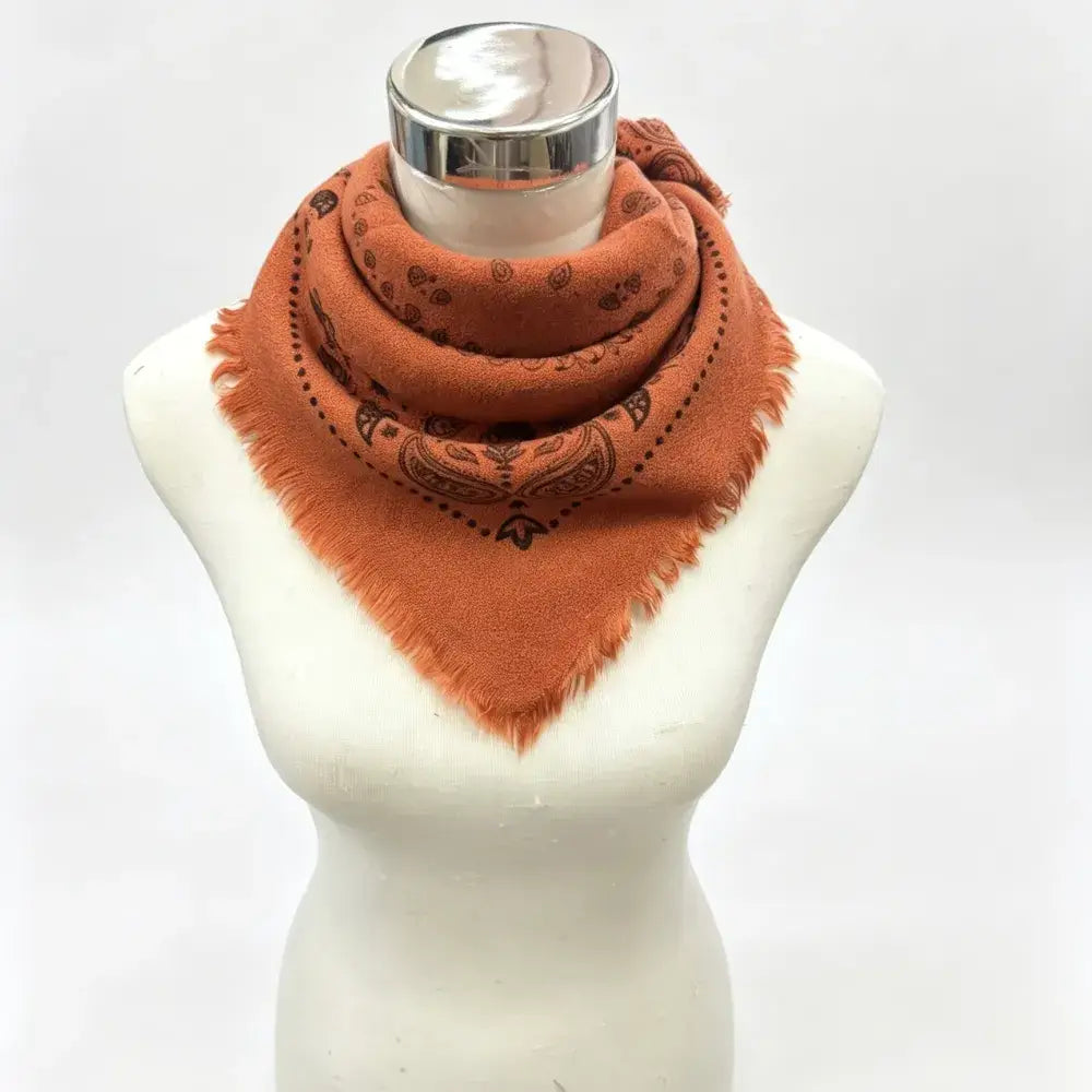 Orange Bandana Scarf