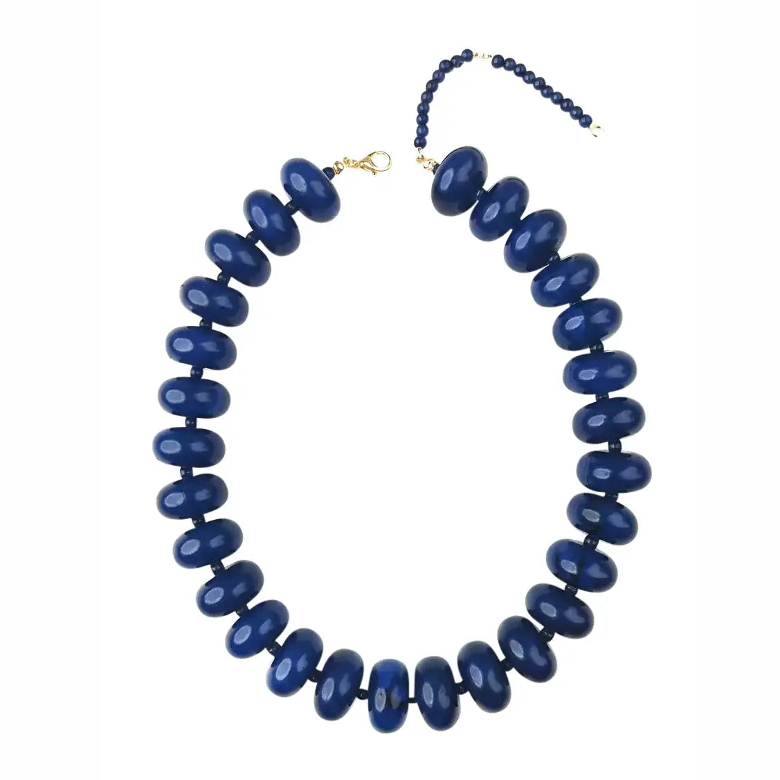 Navy Beaded Necklace