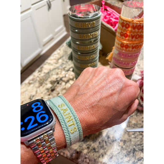 Saints Woven Bracelet