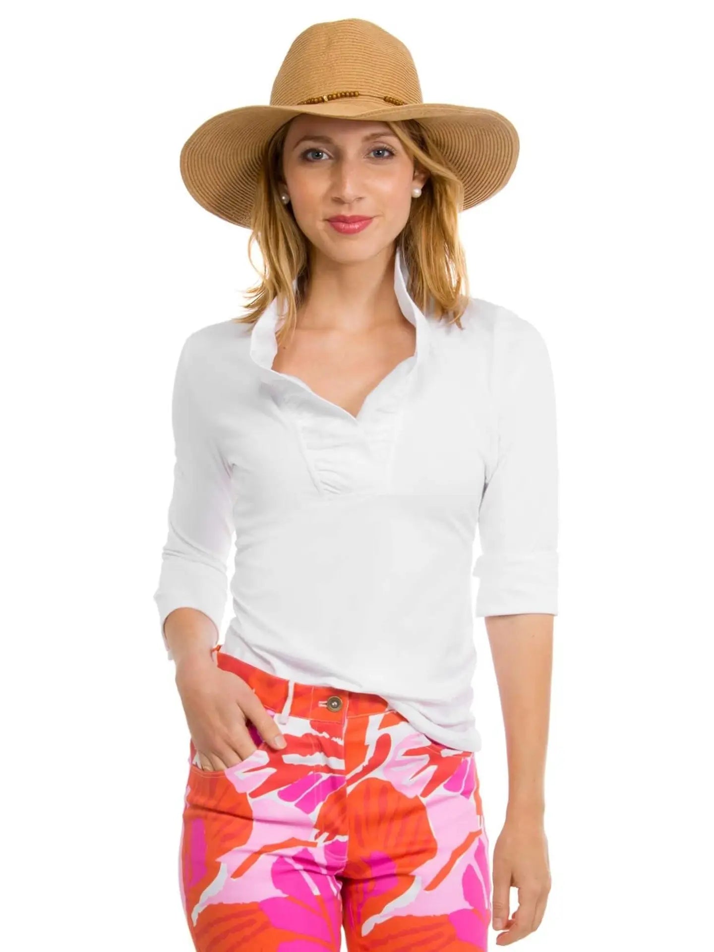 Josey Ruffle Neck Top