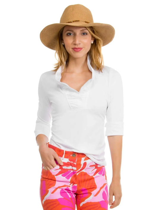 Josey Ruffle Neck Top
