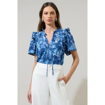 Bary Ruffle Blouse