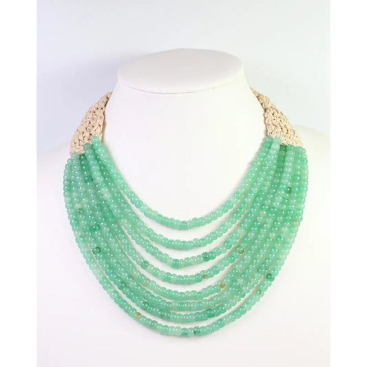 Ironwood Beaded Necklace (green)