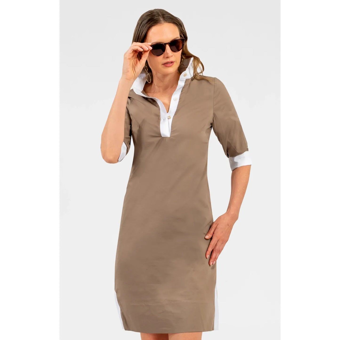 Cotton Shirt Tail Dress