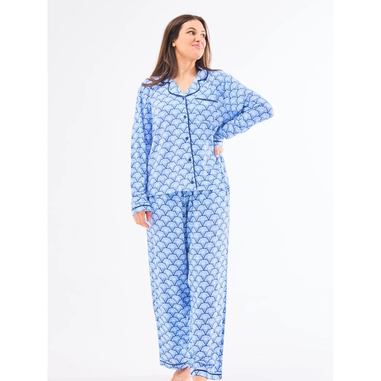 Charlotte Pajama Set (second glance blue)