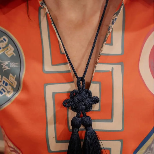 Connie Rope Tassel Necklace (chocolate)