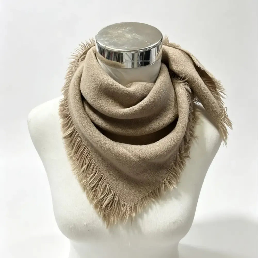 Beige Plain Scarf