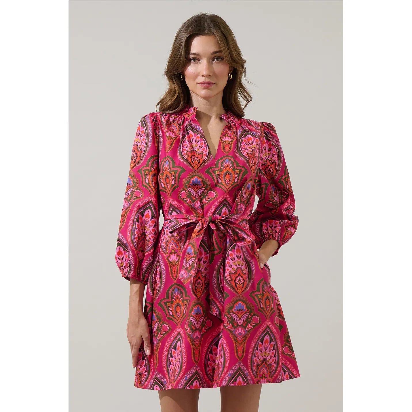 Azura Floral Poplin Mini Dress