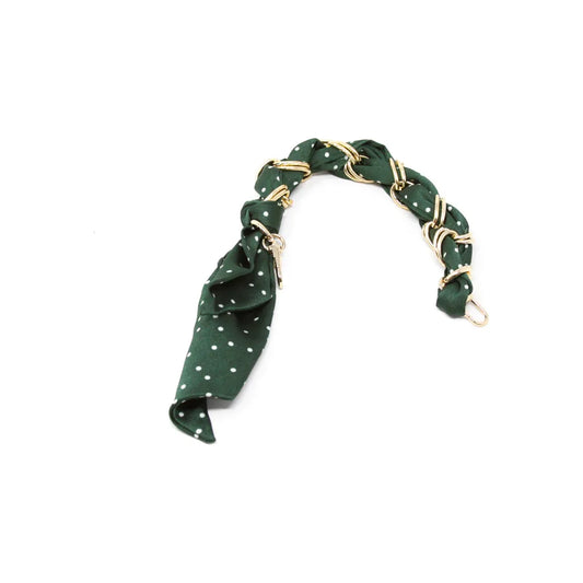 Green Polka Dot Scarf Strap