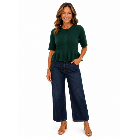 Caney Peplum Knit Top