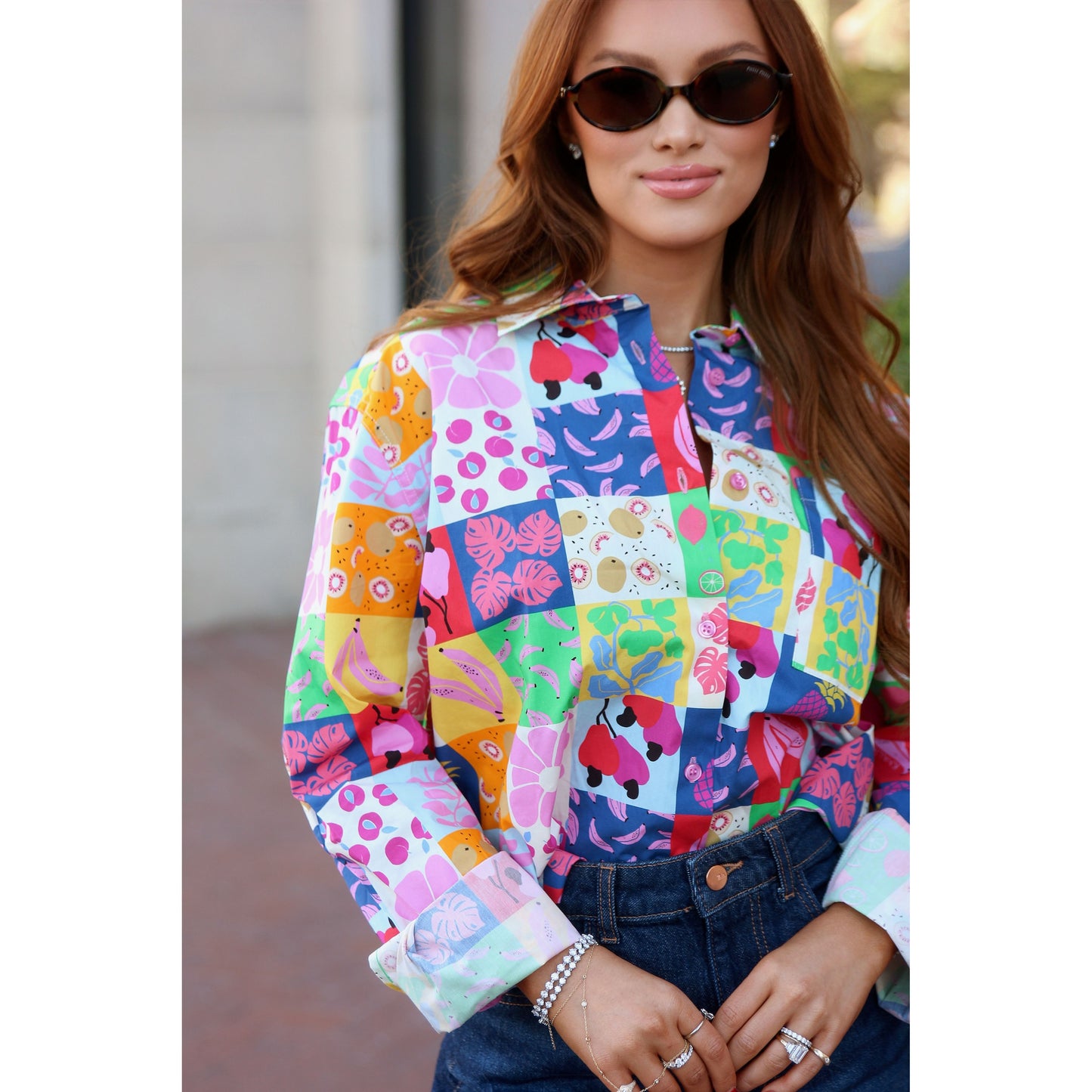 Kristy Button Down Blouse