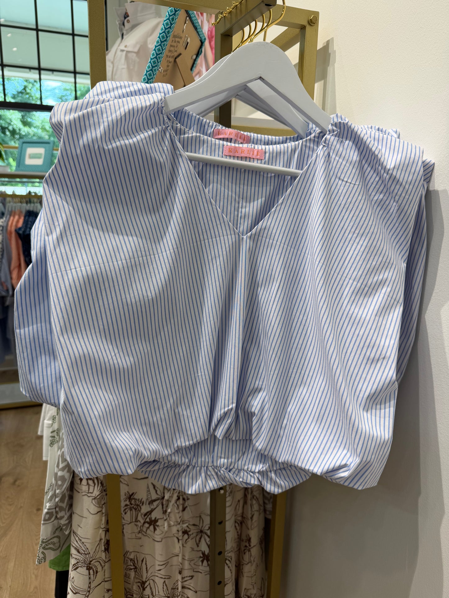 Louise Blouse (blue stripe)