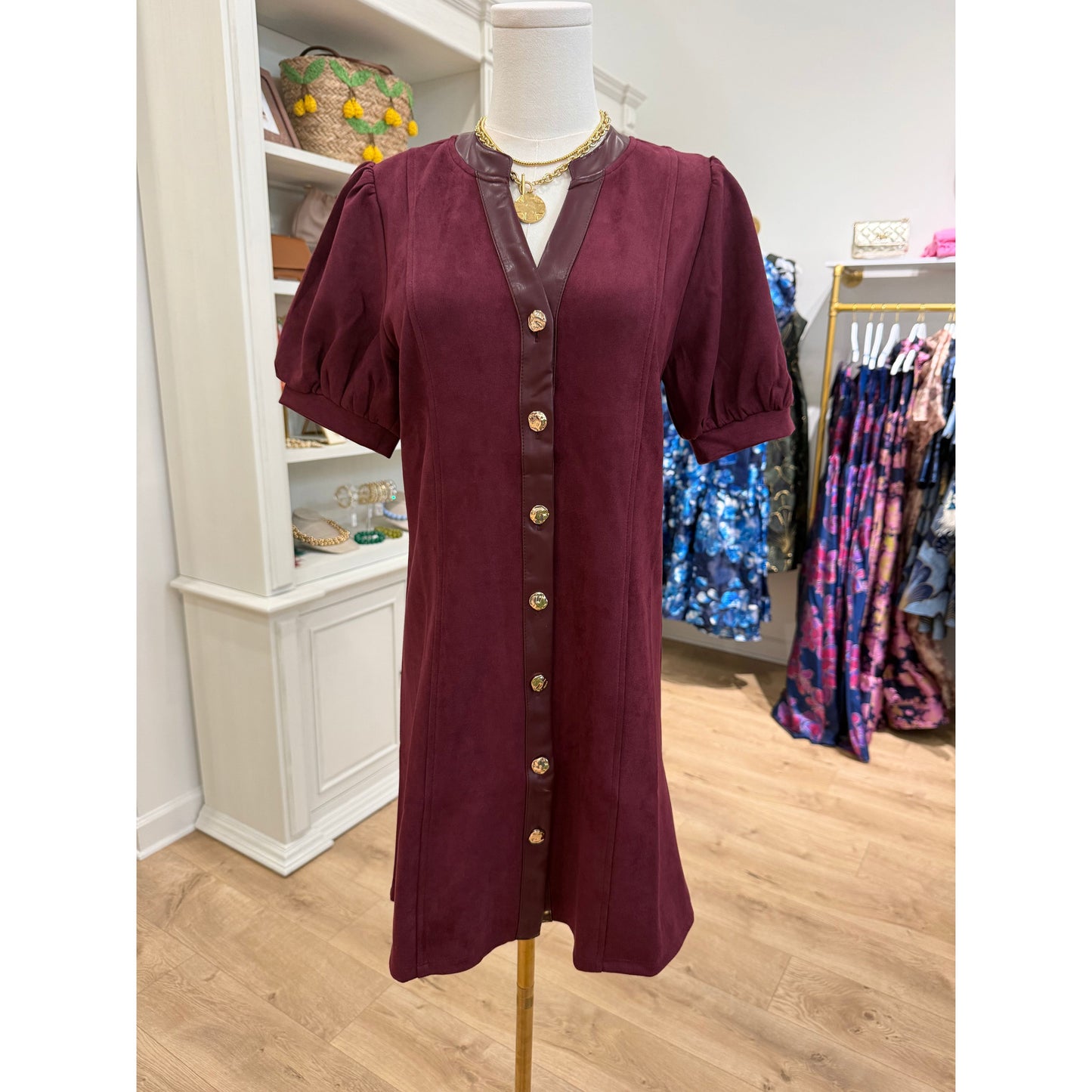 Sabrina Suede Dress