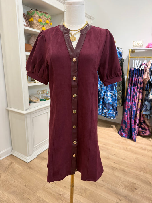 Sabrina Suede Dress