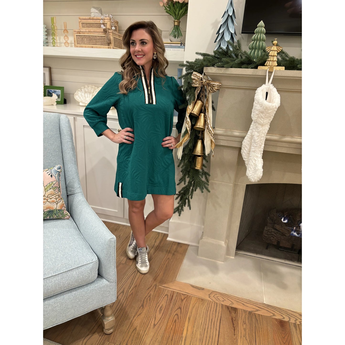 Evelyn Dress - Pine