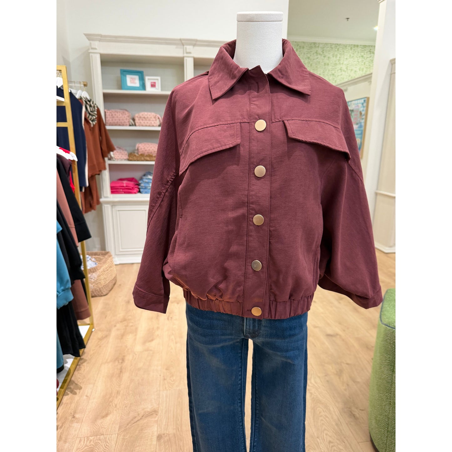 Renee Top (Burgundy)