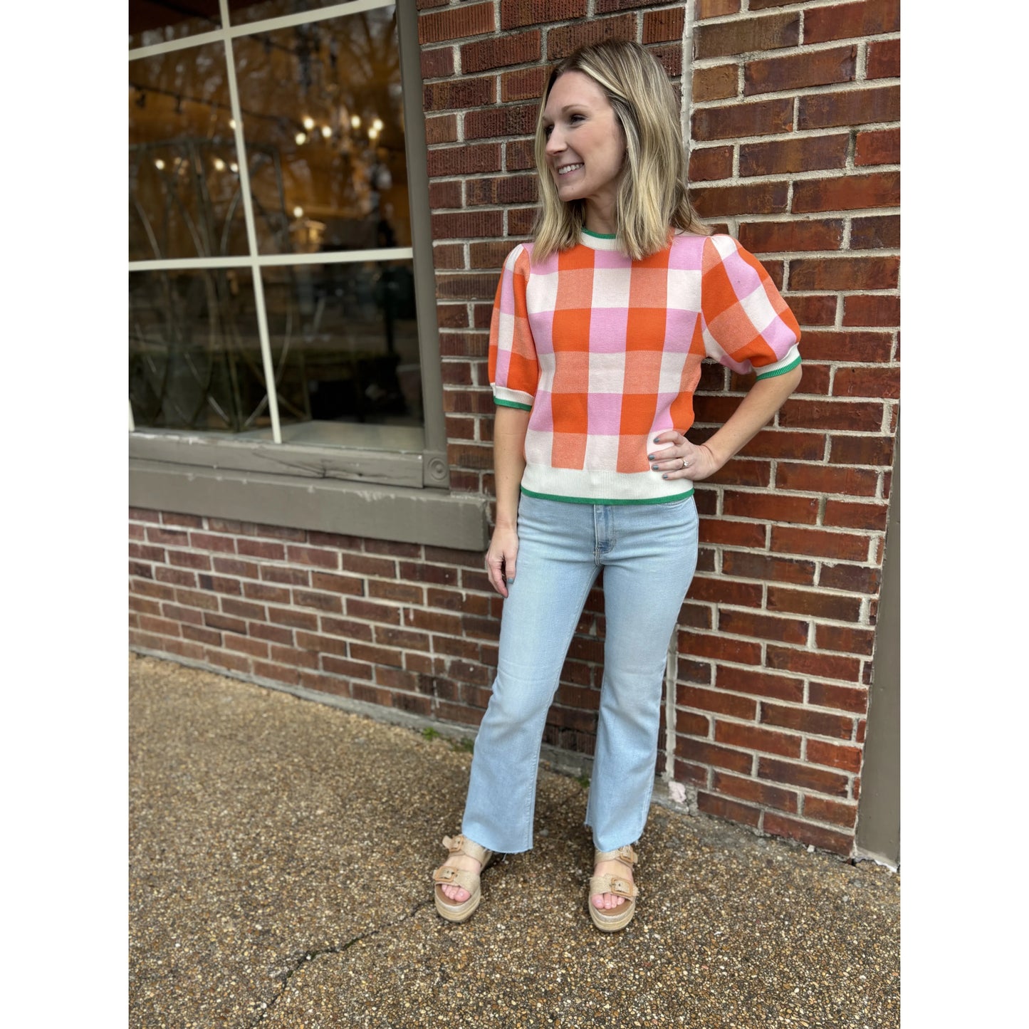 Alice Gingham Sweater