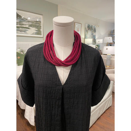Slub Necklace (Maroon)