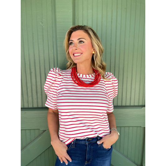 Slub Necklace (Red)