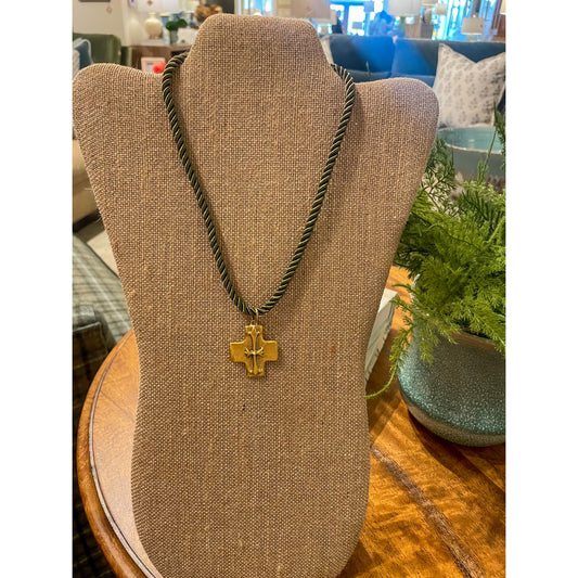 Corrie Necklace (Green Cord)