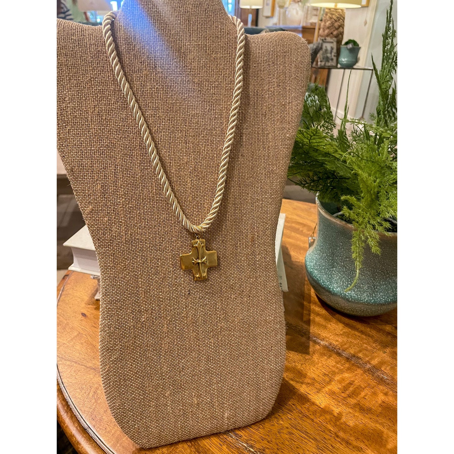 Corrie Necklace (Ivory cord)