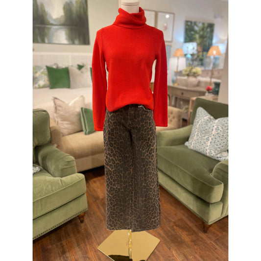 Beatrice Cheetah Denim