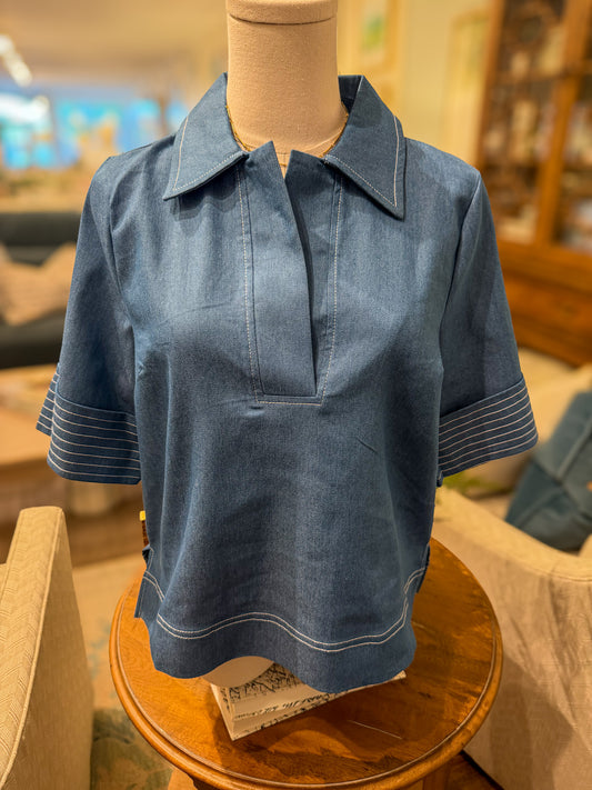 Terra Denim Blouse
