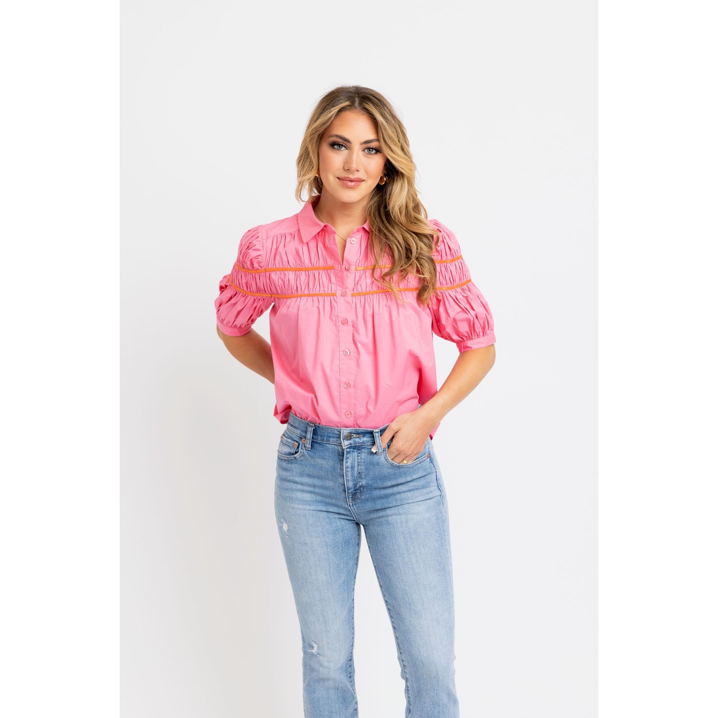 Cora Smocked Blouse