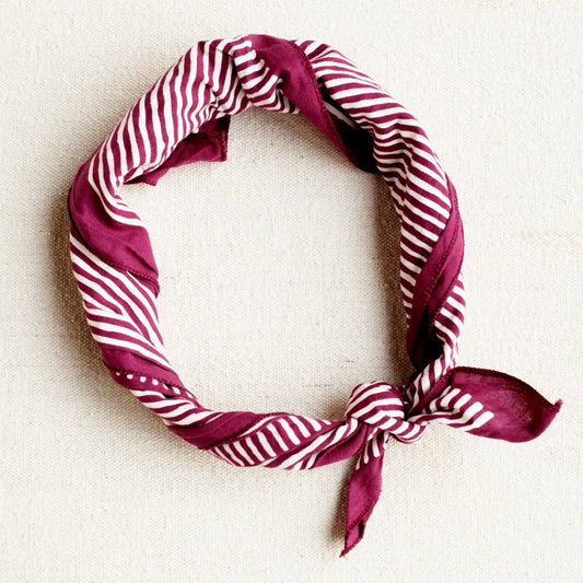 Striped Bandana | Wine