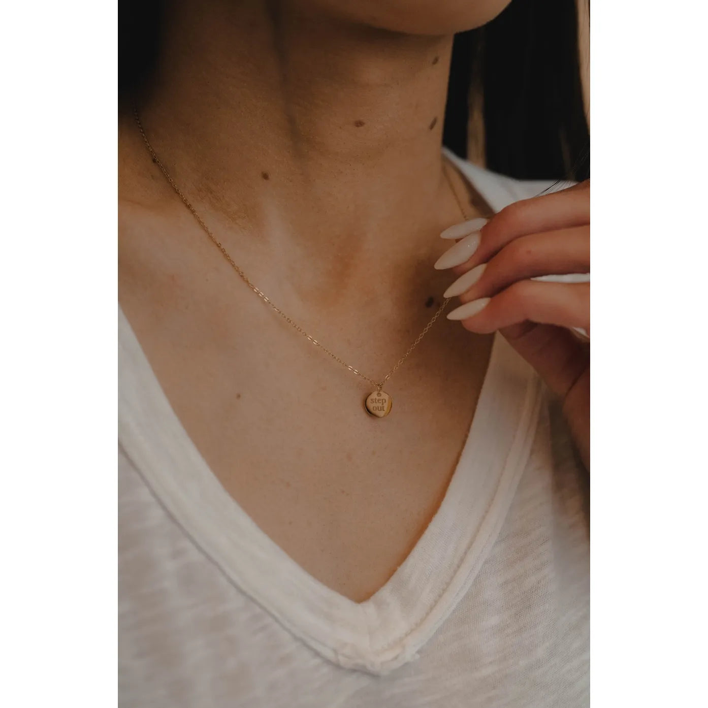 Step Out Disc Necklace
