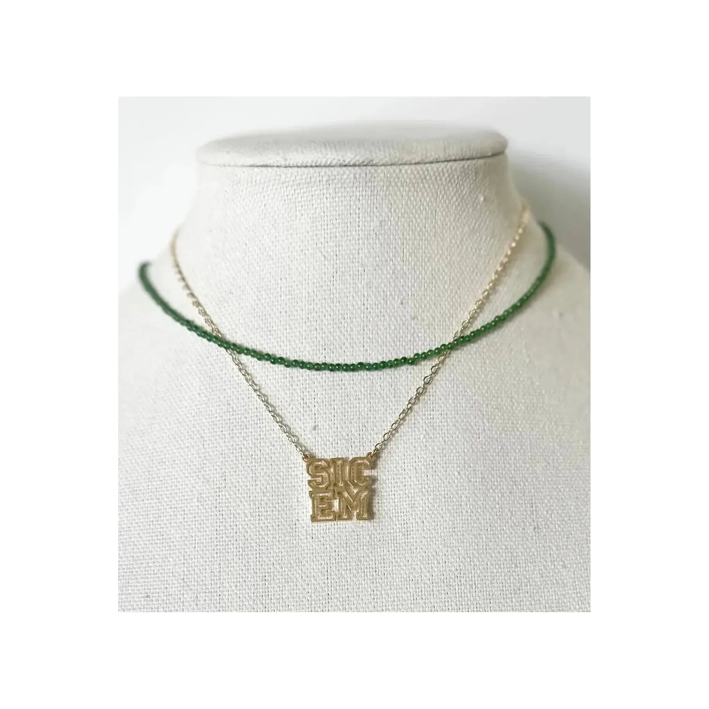 Betty Beaded Necklace (green)