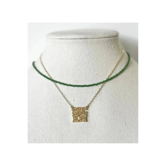 Betty Beaded Necklace (green)