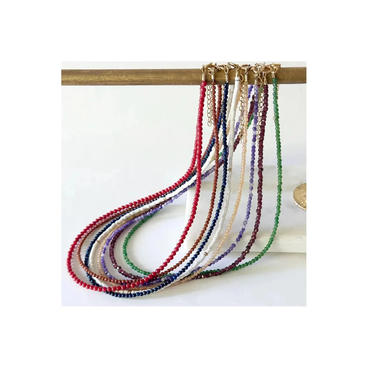 Betty Beaded Necklace (red)