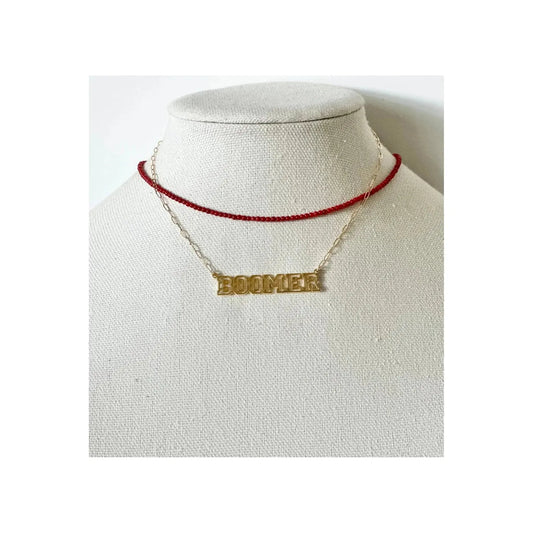 Betty Beaded Necklace (red)