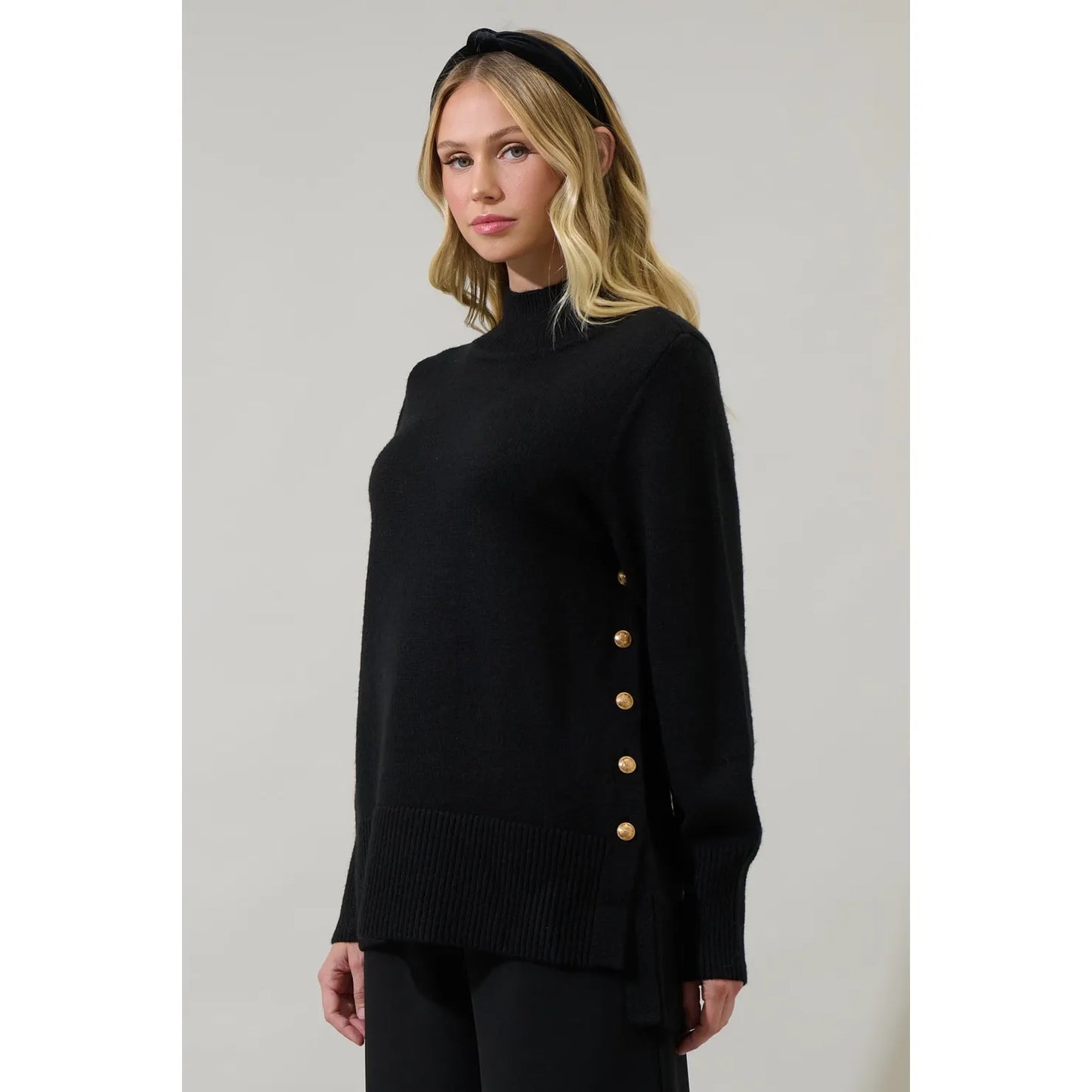 Brussel Mock Neck Sweater