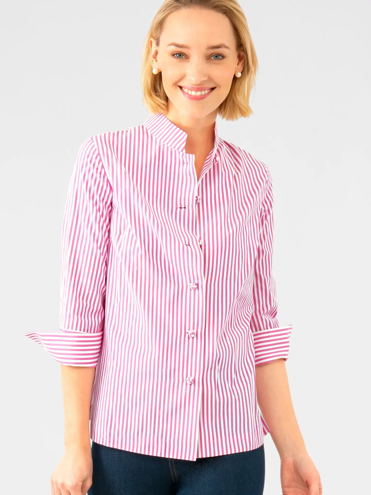 Forget Me Knot Tunic (pink stripe)