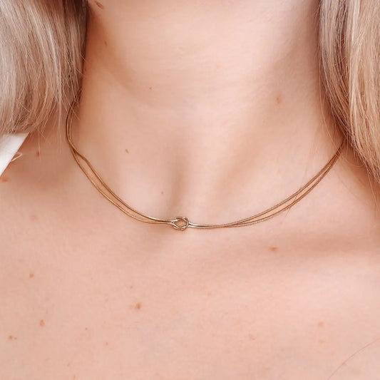 Talia Tied Necklace (waterproof)