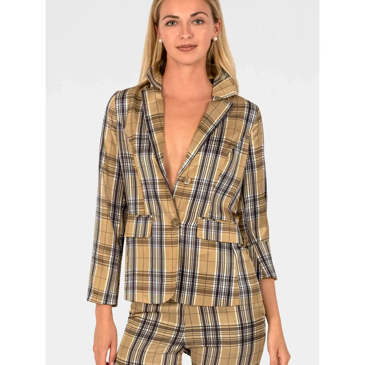 Sophia Plaid Blazer