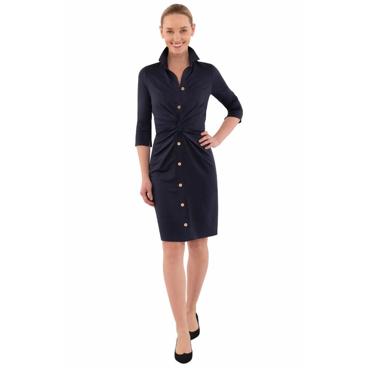 Trista Dress (Navy)