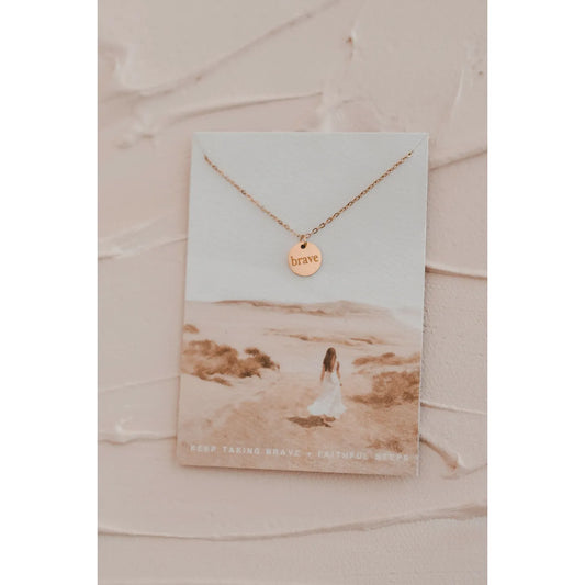 Brave Disc Necklace