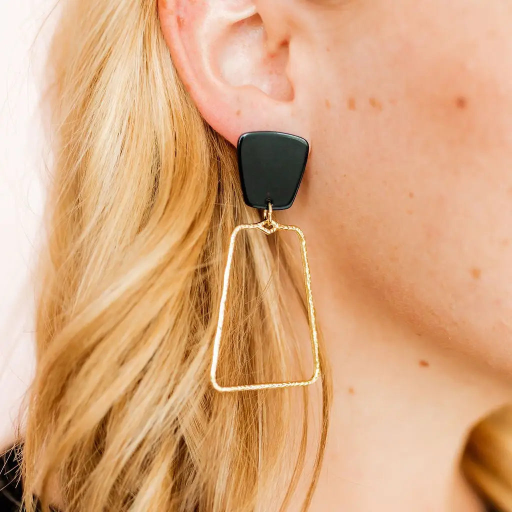 Kaeyln Statement Earrings (black)
