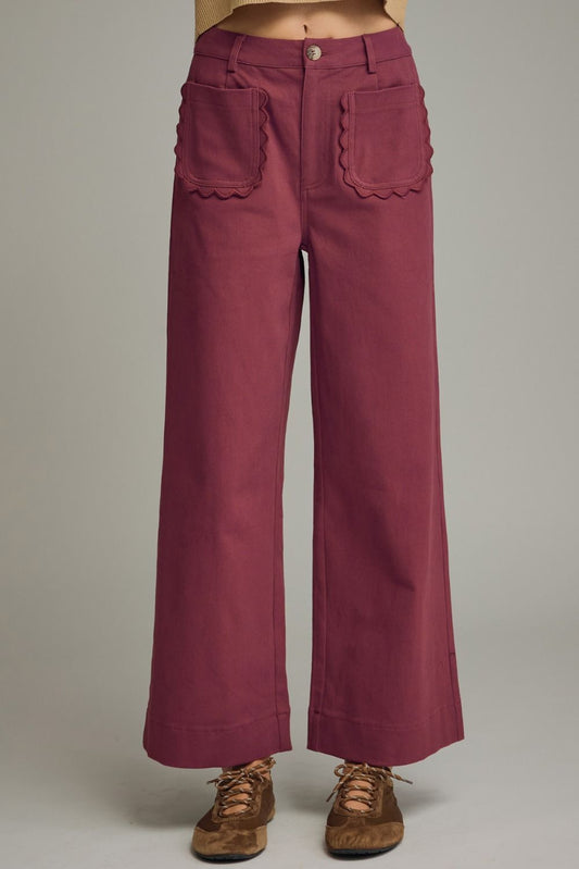 Collette Pants - burgundy