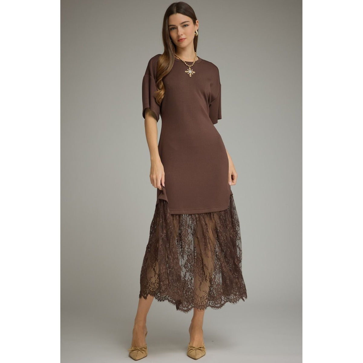 Armani Maxi Dress (Brown)