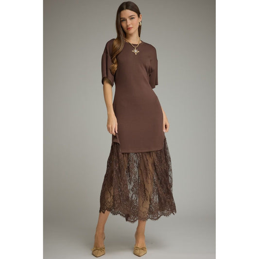 Armani Maxi Dress (Brown)