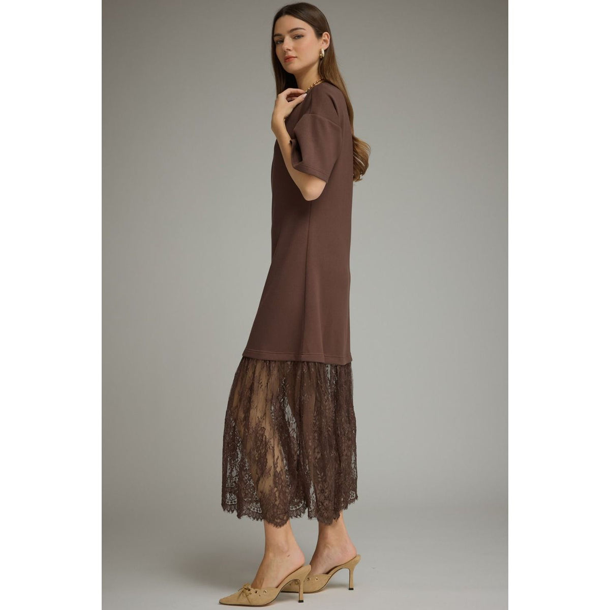 Armani Maxi Dress (Brown)